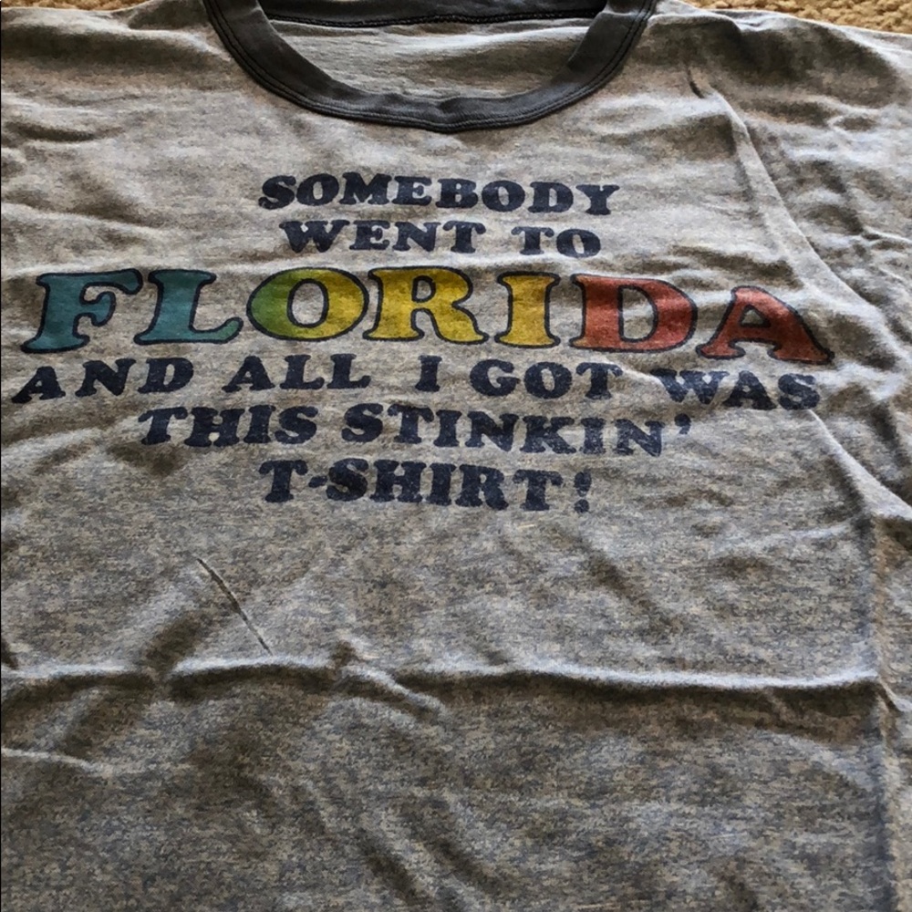 Authentic Vintage 80’s ringer t-shirt from Florida - Picture 2 of 7